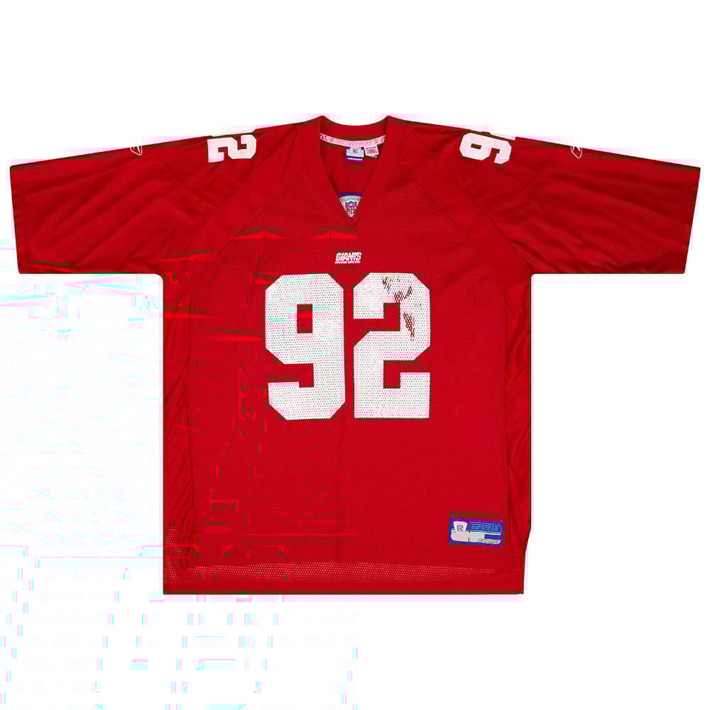 2004 New York Giants Strahan #92 Reebok On Field Jersey (Alternate) XXL