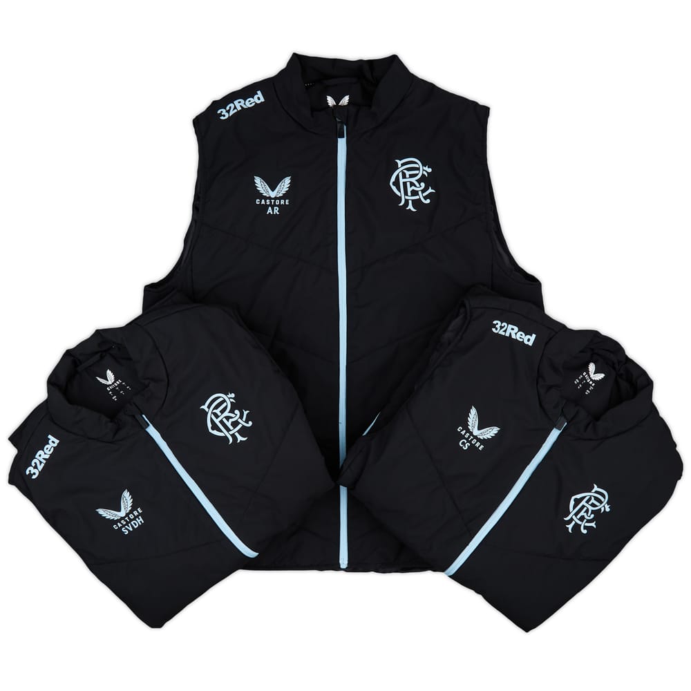 2024-25 Rangers Staff Issue Padded Gilet # - 9/10 - (L)