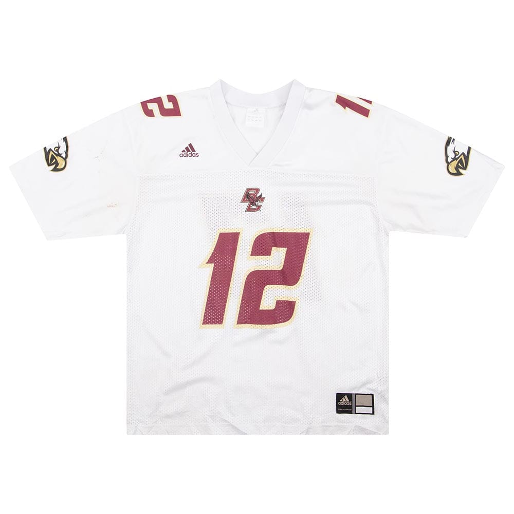 2007 Boston College Eagles #12 adidas Jersey (Away) M