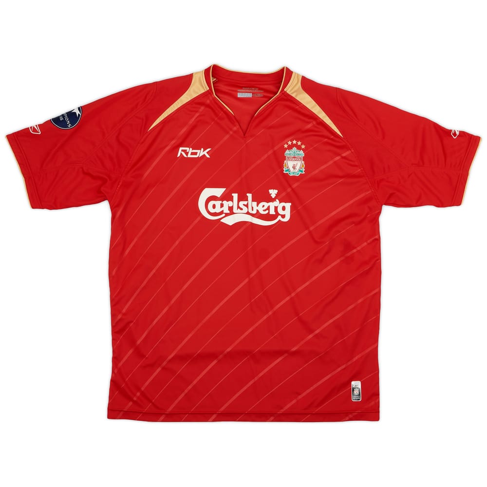 2005-06 Liverpool CL Home Shirt - 7/10 - (XL)