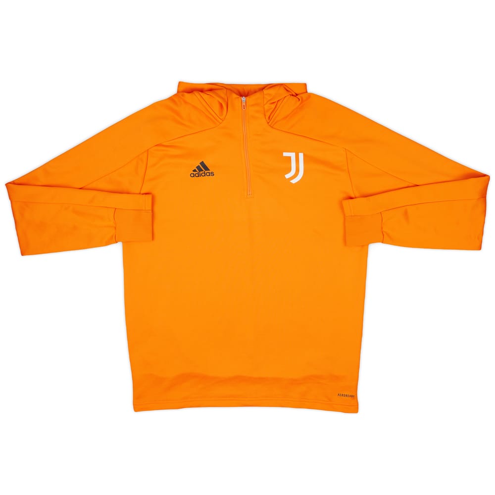 2020-21 Juventus adidas 1/4 Zip Hooded Sweat Top - 8/10 - (L)