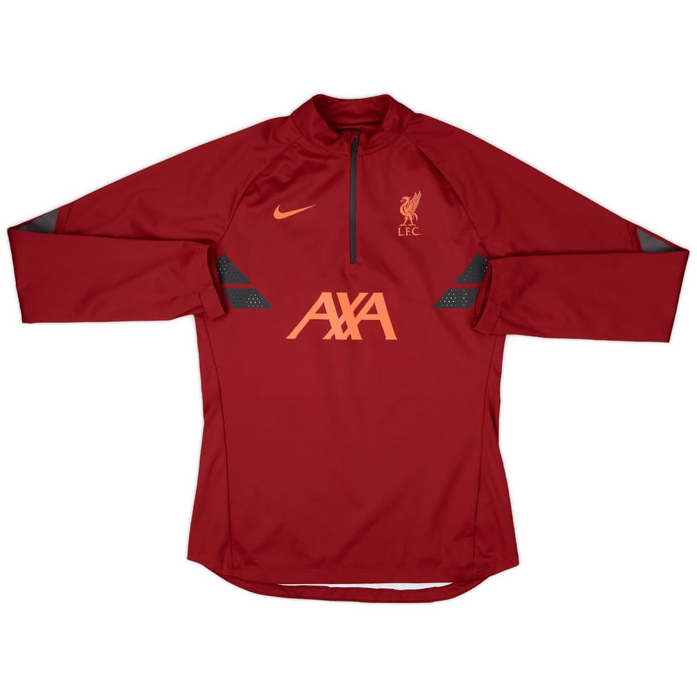 2021-22 Liverpool Nike 1/4 Zip Training Top - 9/10 - (S)