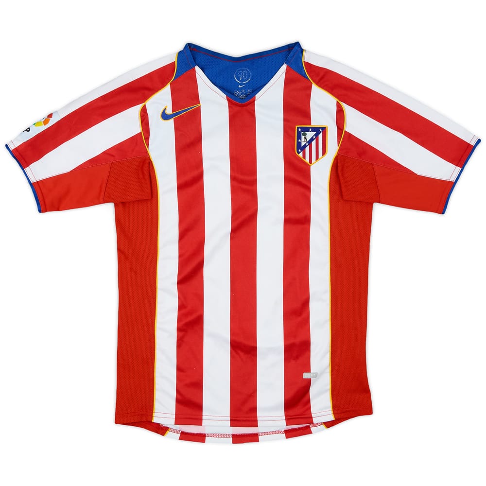2004-05 Atletico Madrid Home Shirt - 7/10 - (M.Boys)