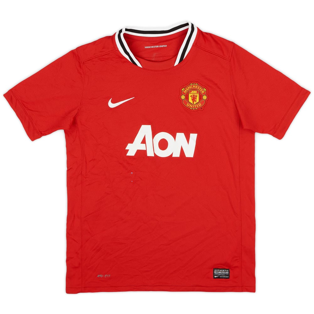 2011-12 Manchester United Home Shirt - 6/10 - (L.Boys)