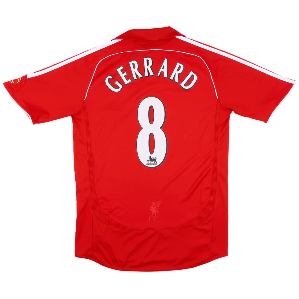 2006-08 Liverpool Home Shirt Gerrard #8 - 8/10 - (S)