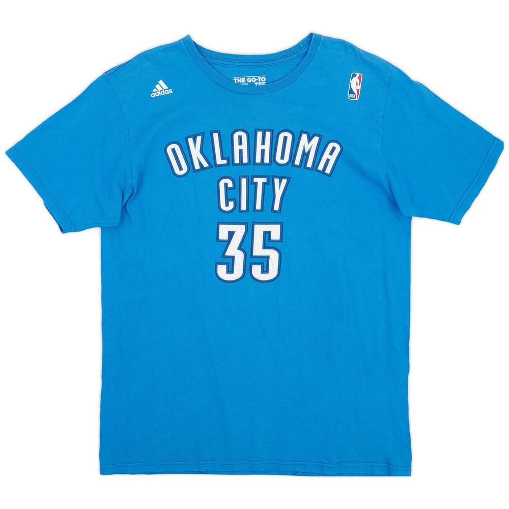 2012-13 Oklahoma City Thunder Durant #35 adidas Tee - 6/10 - (L)