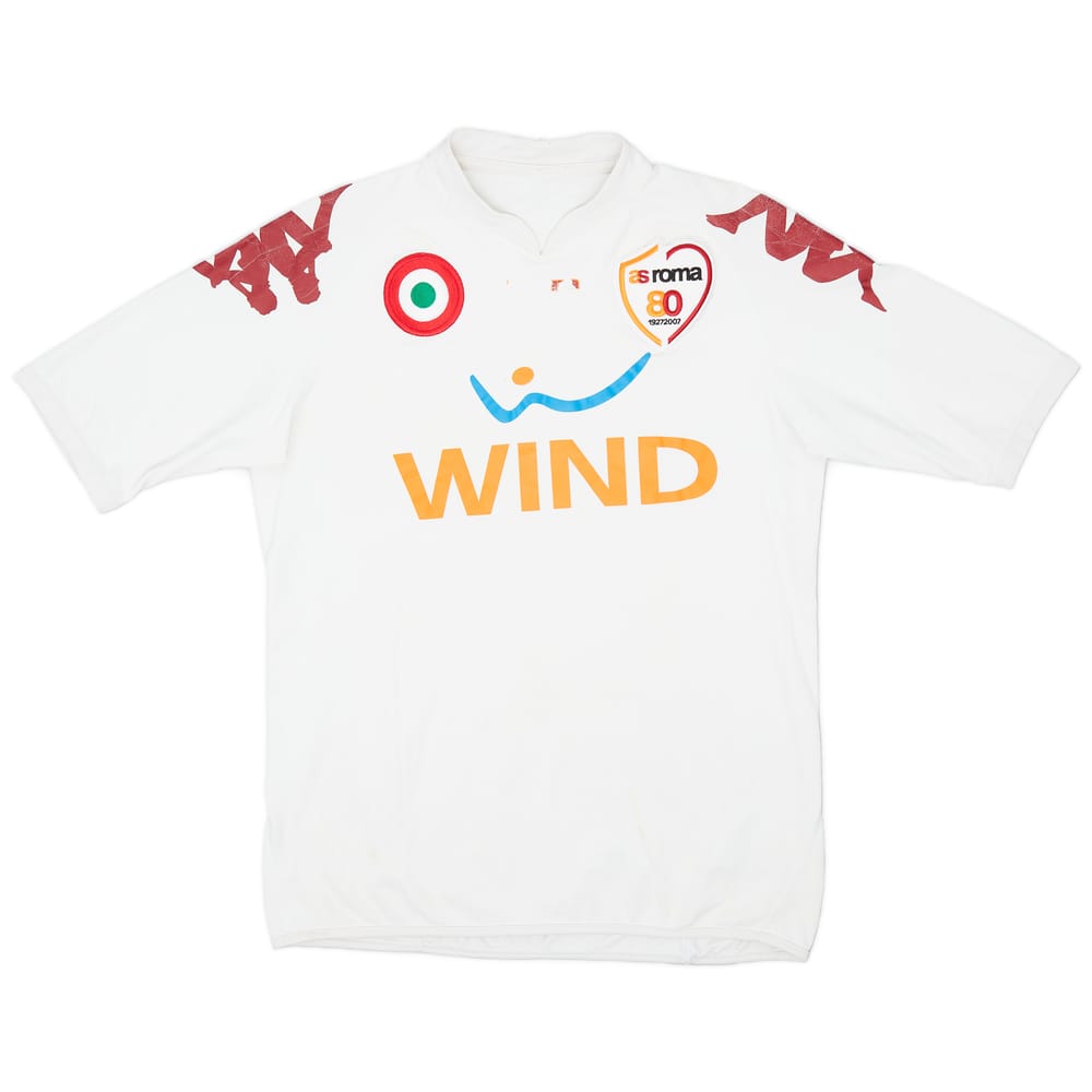 2007-08 Roma Away Shirt - 6/10 - (L.Boys)