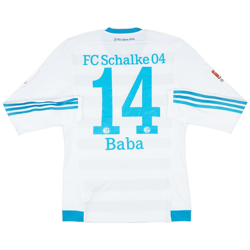 2016-17 Schalke Match Issue Away L/S Shirt Baba #14