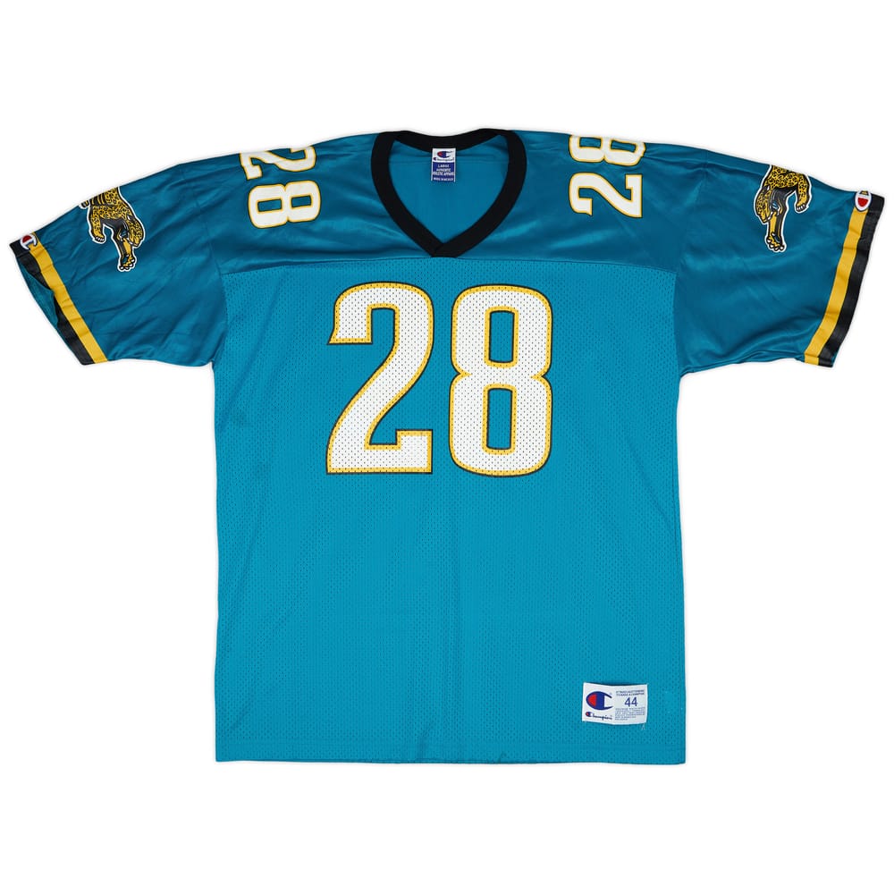 1998-00 Jacksonville Jaguars Taylor #28 Champion Home Jersey - 8/10 - (L)