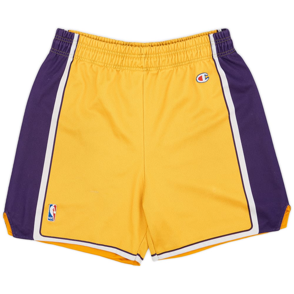 1999-04 LA Lakers Champion Home Shorts - 5/10 - (L)