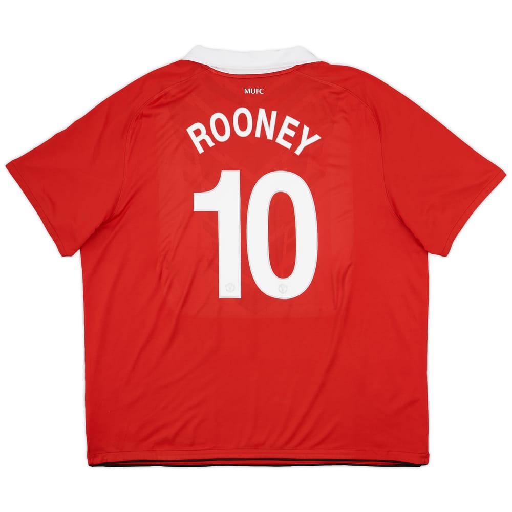 2010-11 Manchester United Home Shirt Rooney #10 - 9/10 - (3XL)