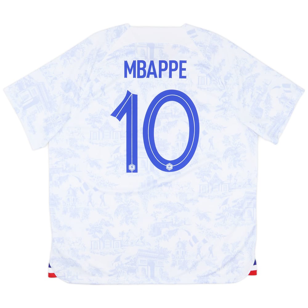 2022-23 France Away Shirt Mbappe #10 (XXL)