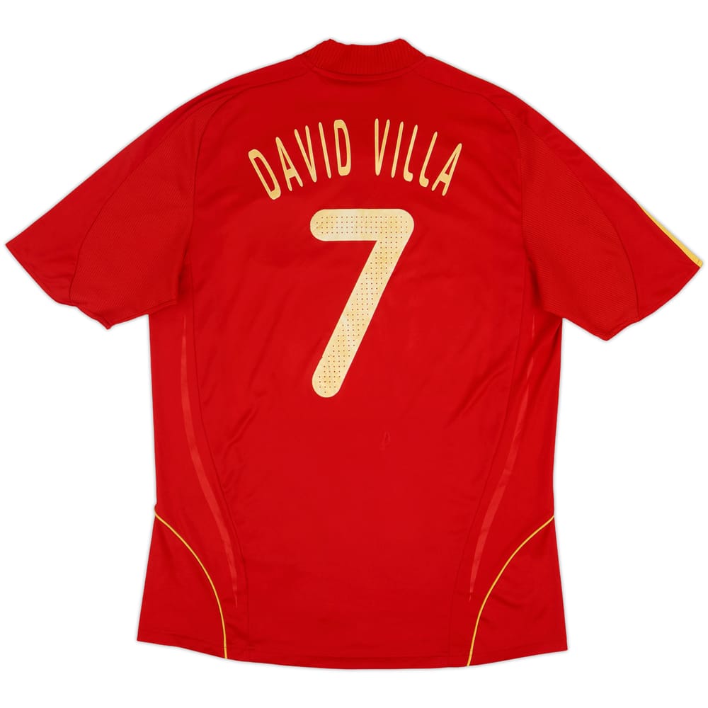 2007-09 Spain Home Shirt David Villa #7 - 6/10 - (L)