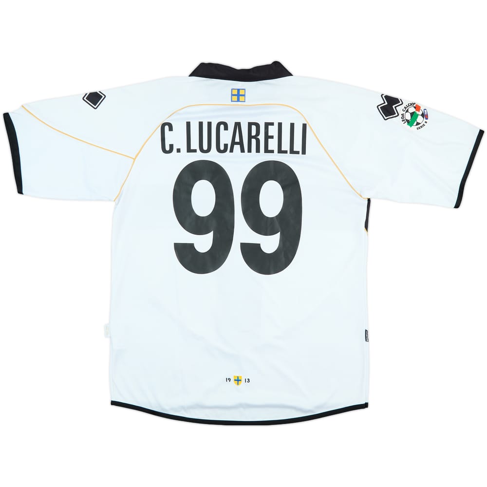 2008-09 Parma Match Issue Home Shirt C. Lucarelli #99