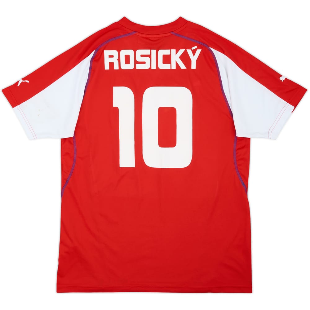 Camiseta básica de local de la República Checa 2004-05 Rosicky #10 - 7/10 - (XXL)