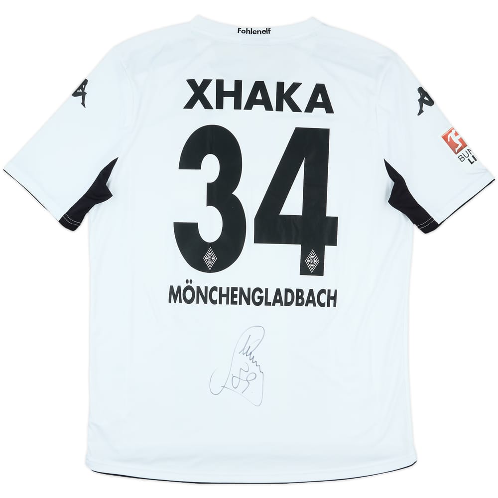 2014-15 Borussia Monchengladbach Signed Home Shirt Xhaka #34 - 7/10 - (XL)