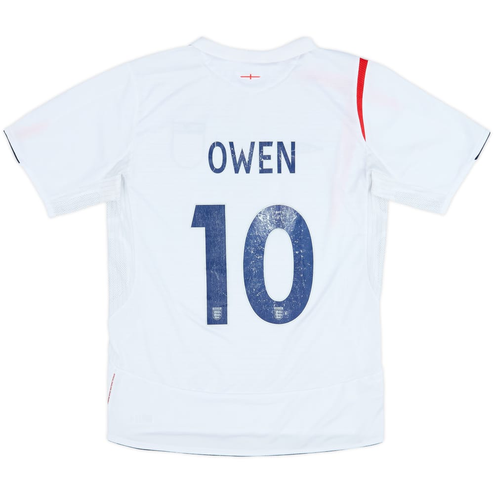 2005-07 England Home Shirt Owen #10 - 5/10 - (M)