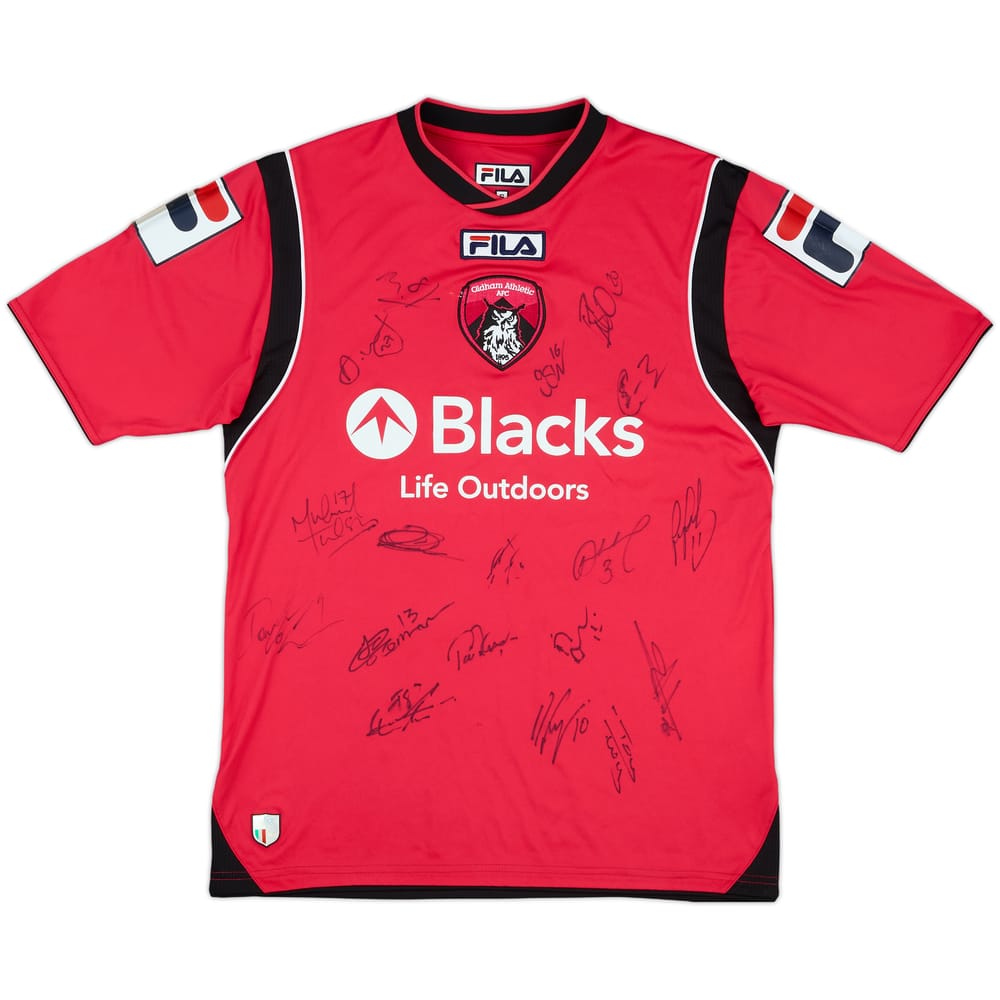 2013-14 Oldham Squad Signed Away Shirt - 7/10 - (S)