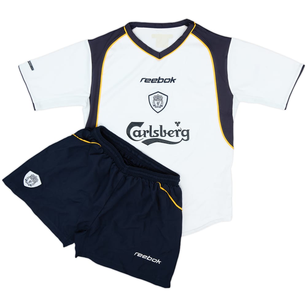 2001-03 Liverpool Away Shirt & Shorts - 8/10 - (L.Boys)