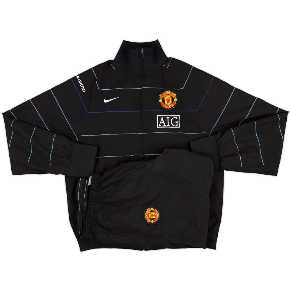 2008-09 Manchester United Nike Tracksuit - 8/10 - (M)