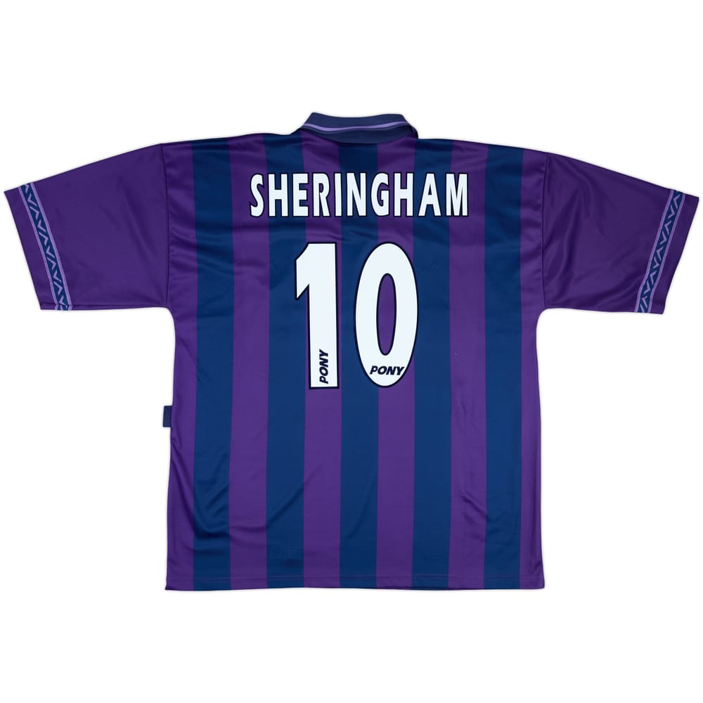 1995-97 Tottenham Away Shirt Sheringham #10 - 7/10 - (XL)