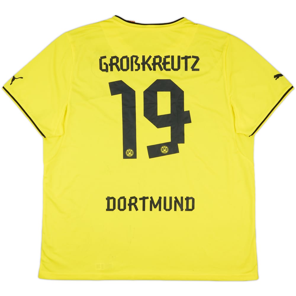 2013-14 Borussia Dortmund Squad Signed Winter Home Shirt Grosskreutz #19 - 7/10 - (3XL)