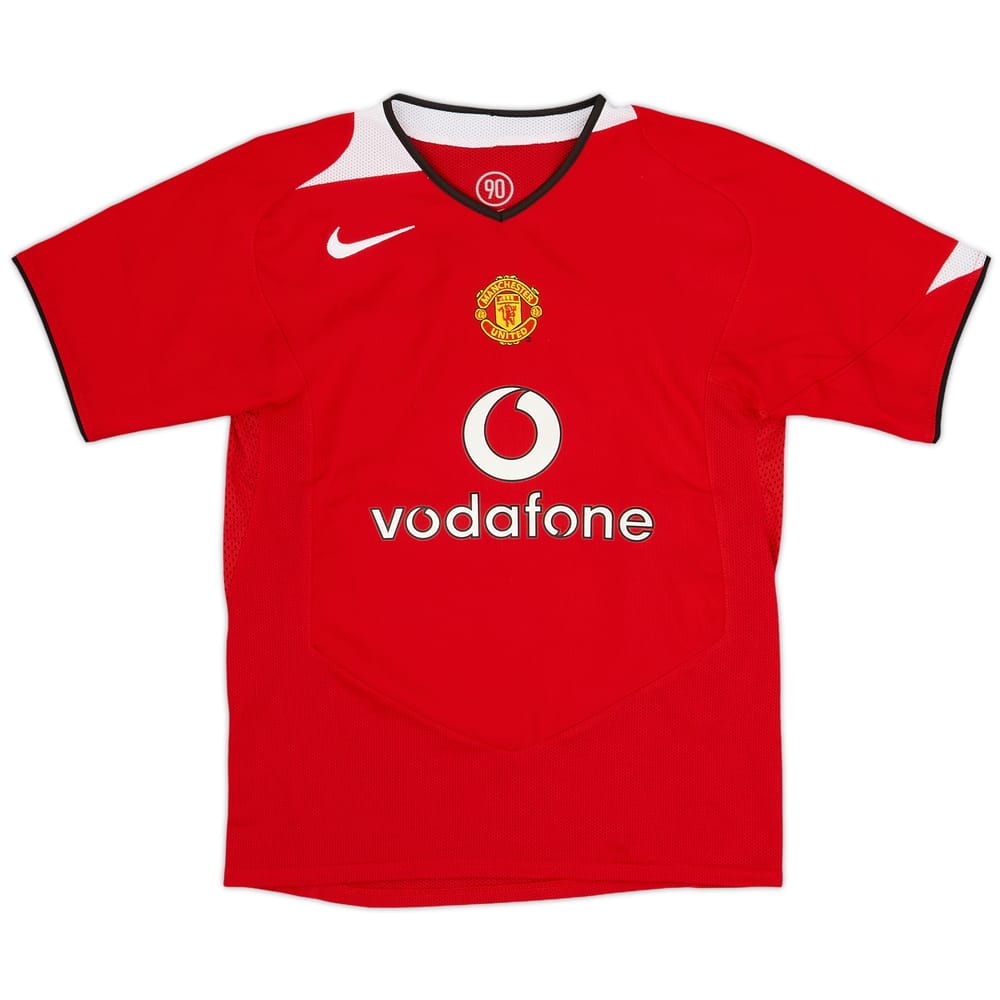 2004-06 Manchester United Home Shirt - 9/10 - (M.Boys)