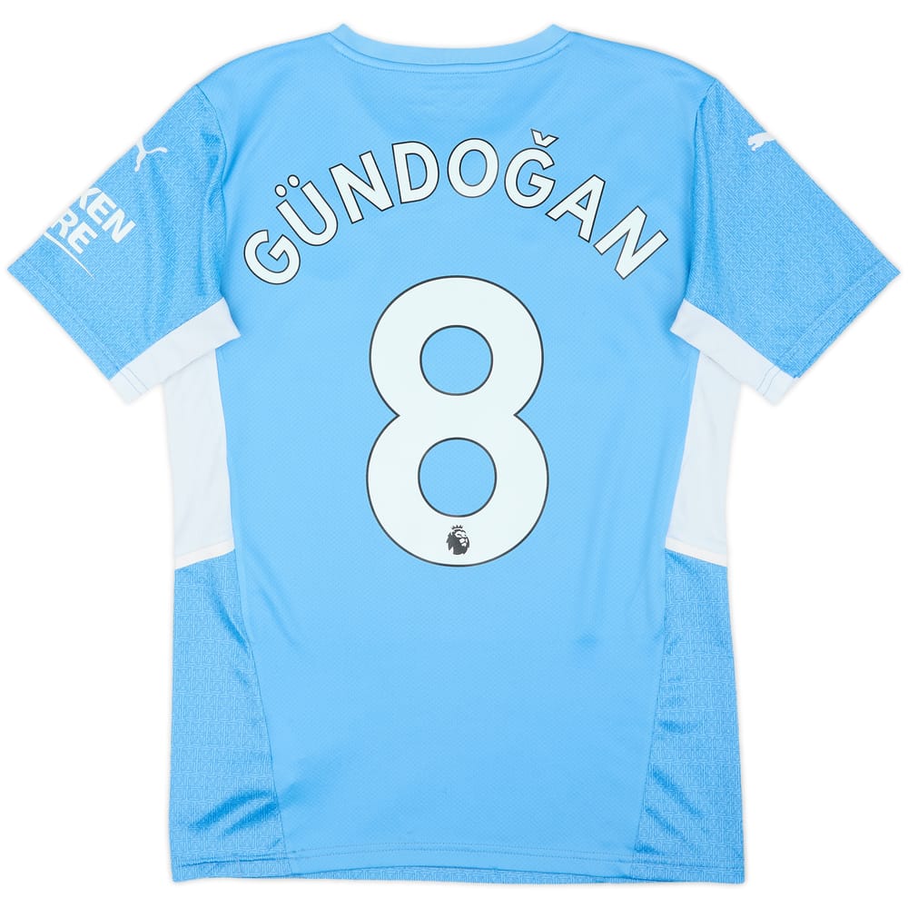 2021-22 Manchester City Home Shirt Gundogan #8 - 8/10 - (S)