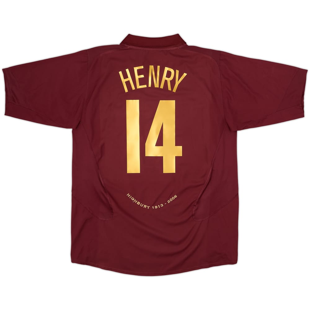 2005-06 Arsenal Home Shirt Henry #14 - 7/10 - (L)
