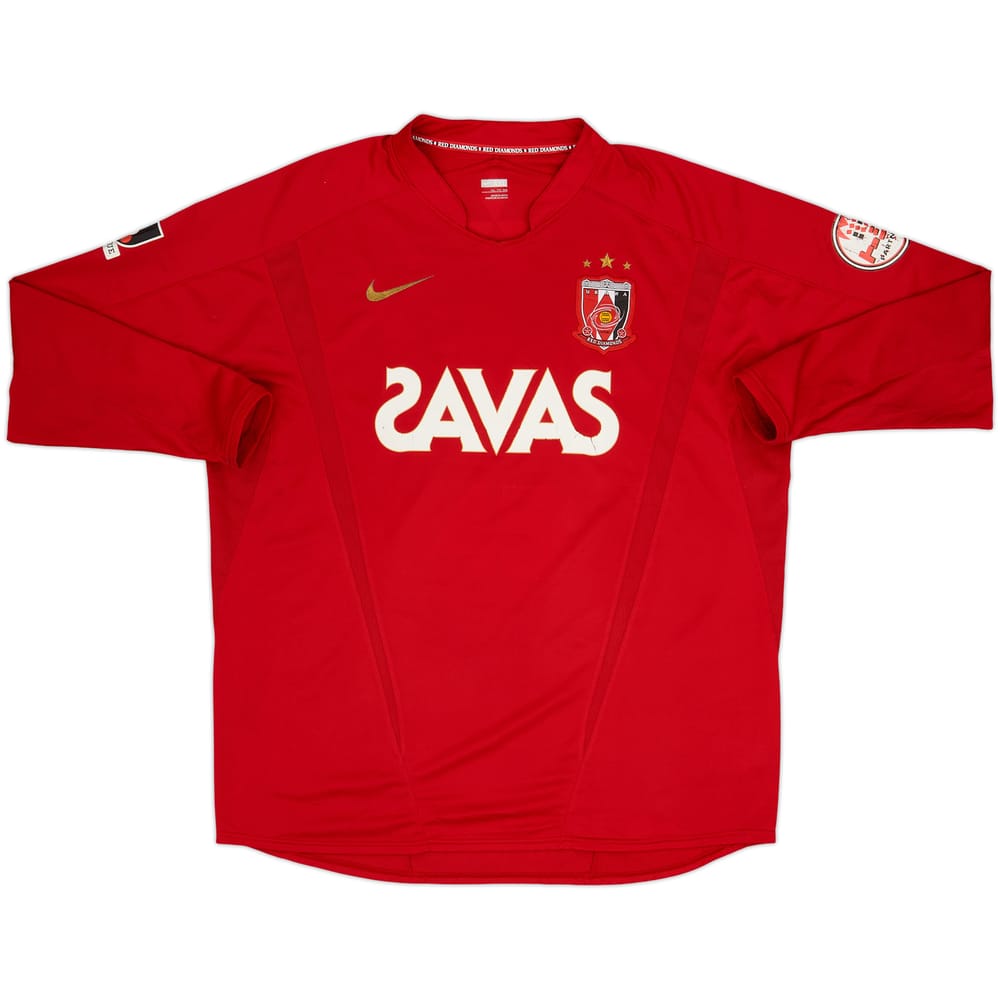 2009 Urawa Red Diamonds Home L/S Shirt - 7/10 - (XXL)
