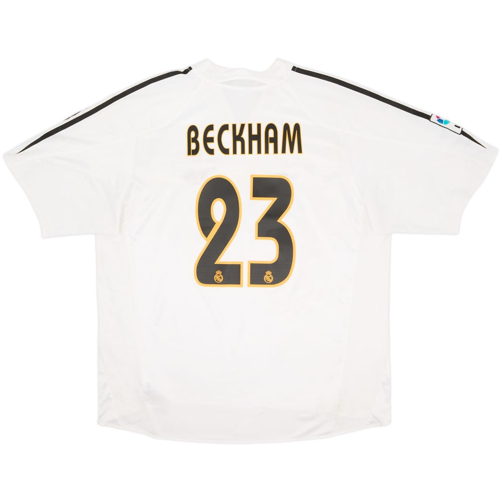 2004-05 Real Madrid Home Shirt Beckham #23 - 5/10 - (XL)
