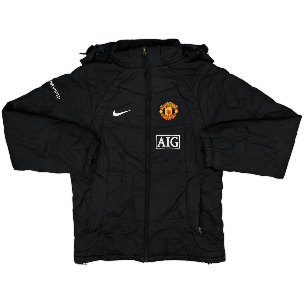 2008-09 Manchester United Nike Padded Bench Coat - 8/10 - (S)