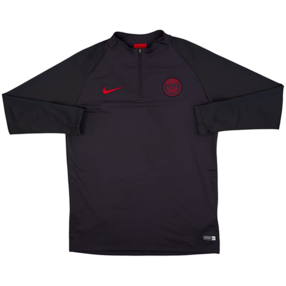 2019-20 Paris Saint-Germain Nike 1/4 Zip Training Top - 8/10 - (L)