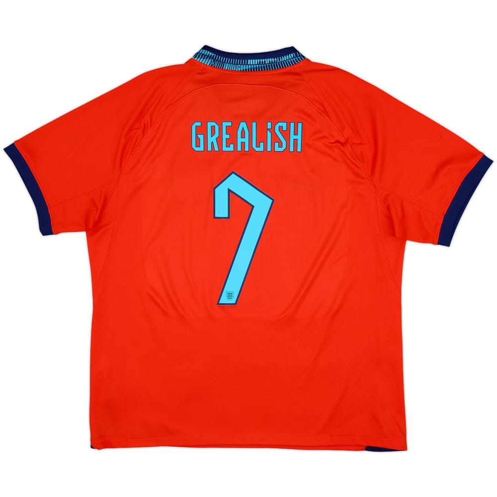 2022-23 England Away Shirt Grealish #7 - 9/10 - (XL)
