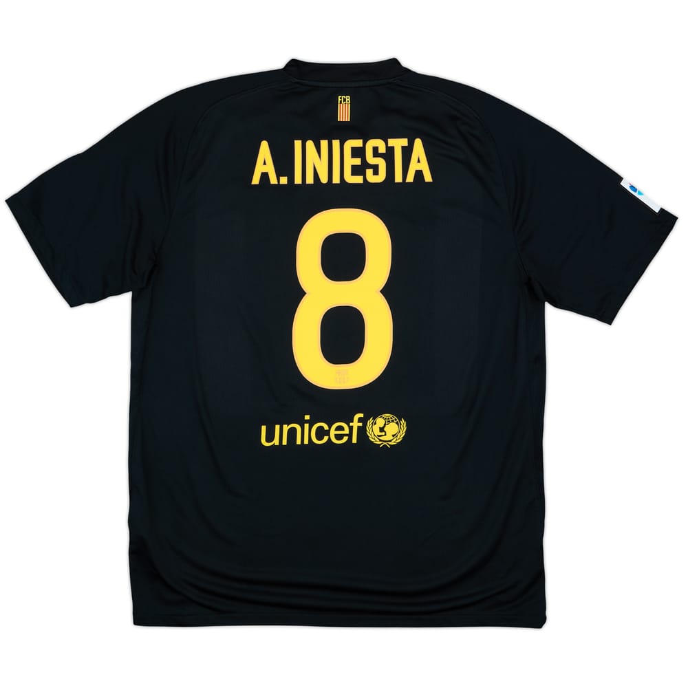 2011-12 Barcelona Away Shirt A.Iniesta #8 - 10/10 - (XL)