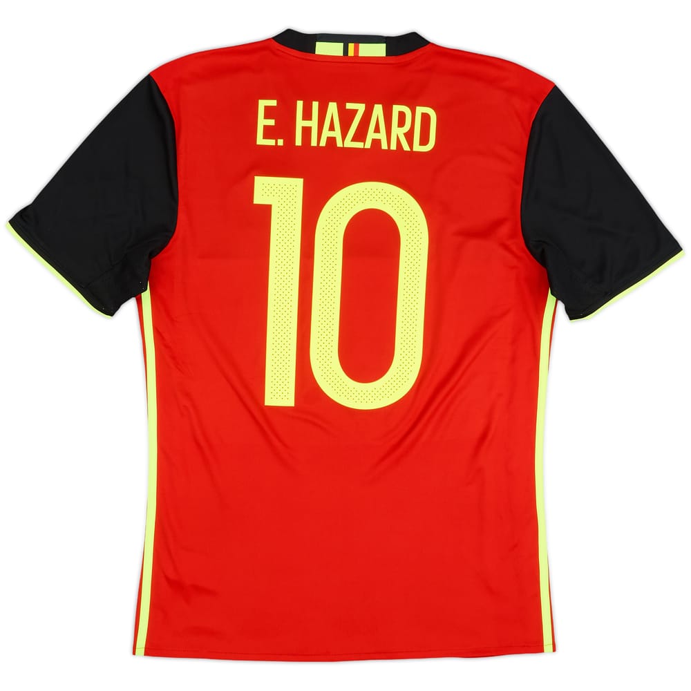 2016-17 Belgium Home Shirt E. Hazard #10 - 9/10 - (S)