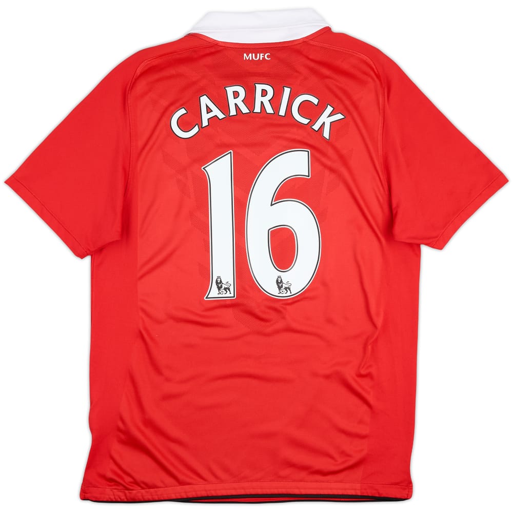 2010-11 Manchester United Home Shirt Carrick #16 - 6/10 - (M)