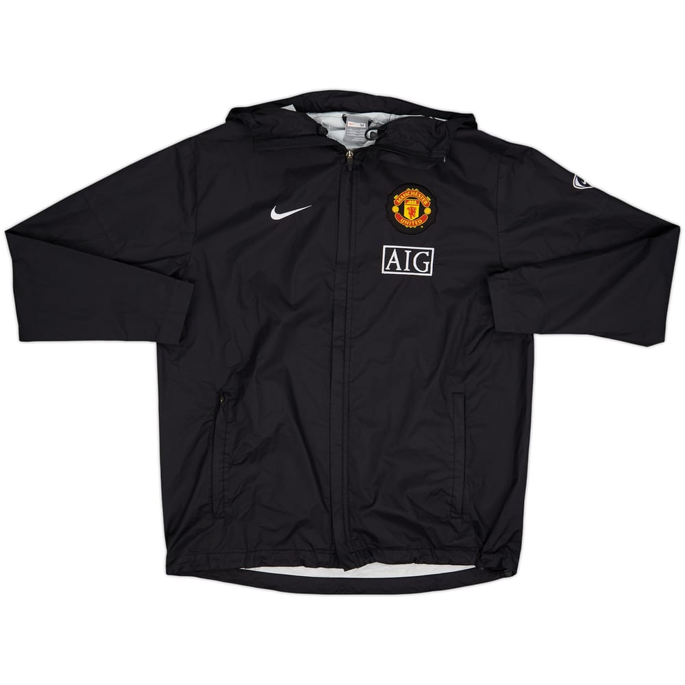 2009-10 Manchester United Nike Hooded Rain Jacket - 8/10 - (M)