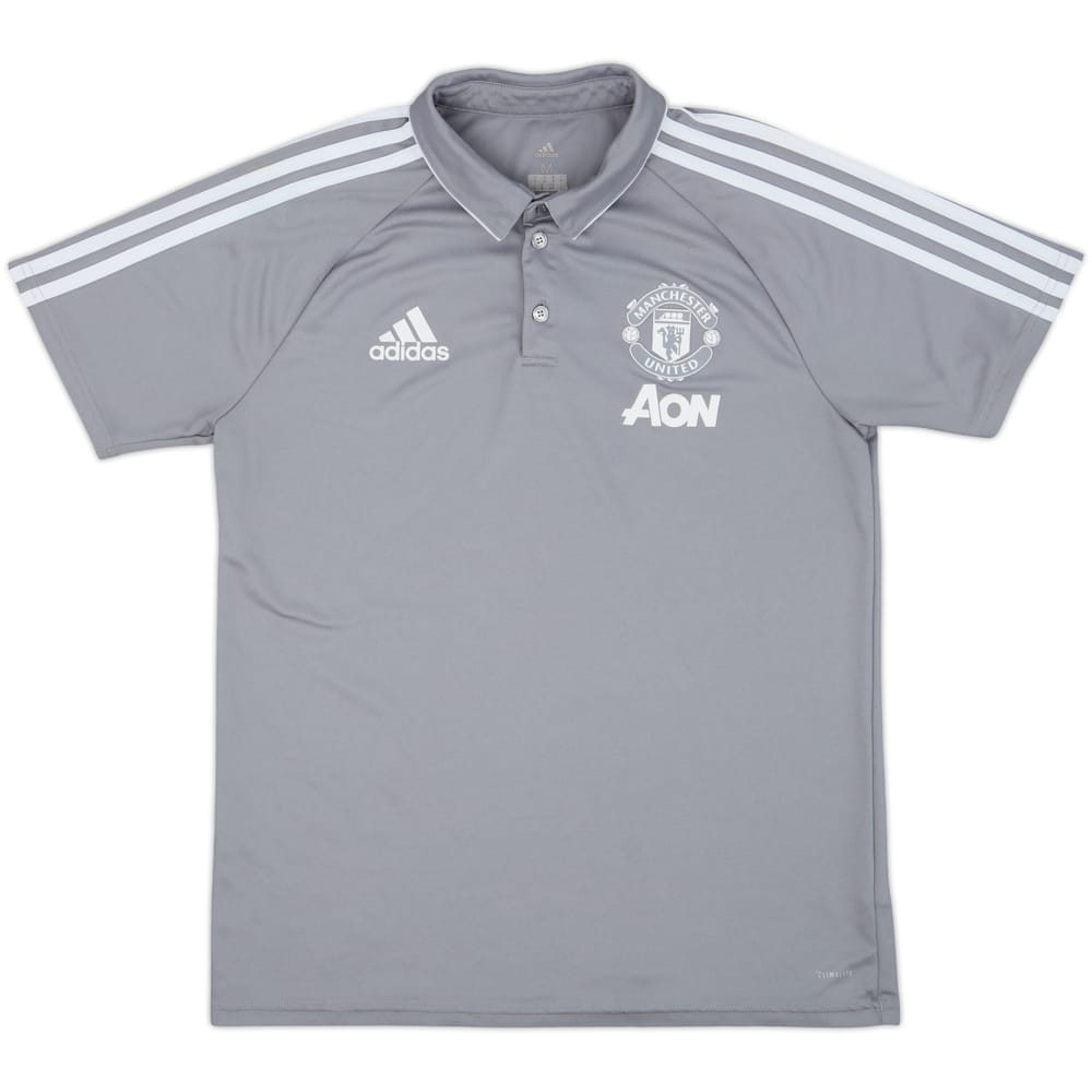 2017-18 Manchester United adidas Polo Shirt - 9/10 - (M)