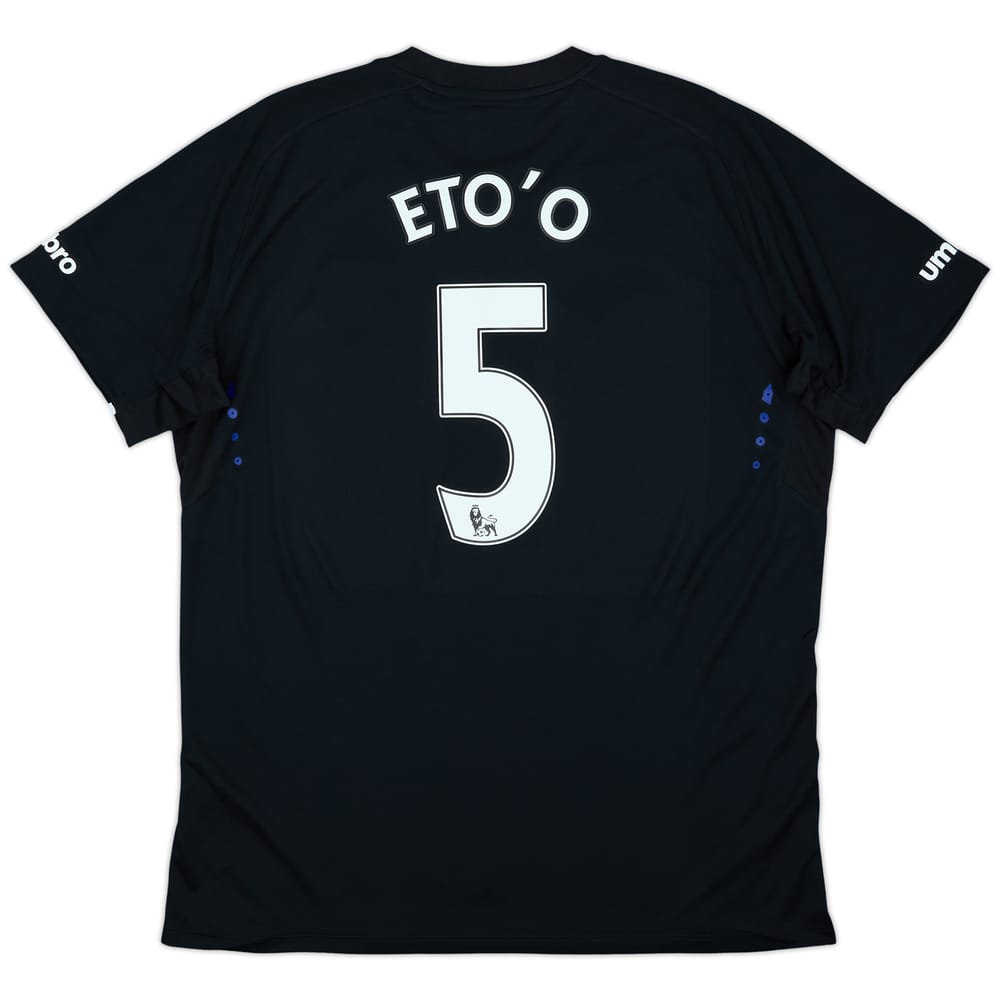 Camiseta de visitante del Everton 2014-15 Eto'o #5 (XL)