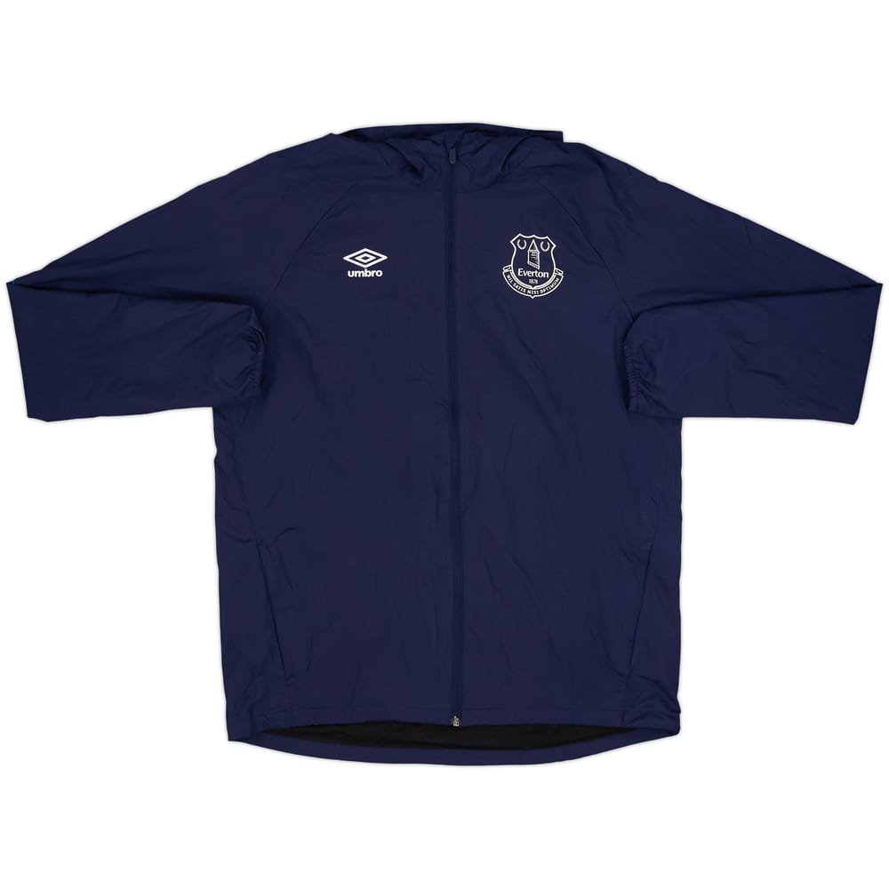 2018-19 Everton Umbro Hooded Rain Jacket - 10/10 - (L)