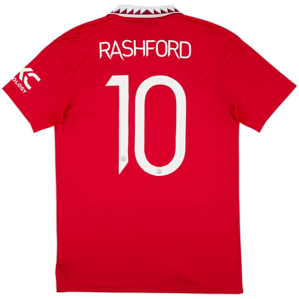 2022-23 Manchester United Home Shirt Rashford #10 - 8/10 - (M)