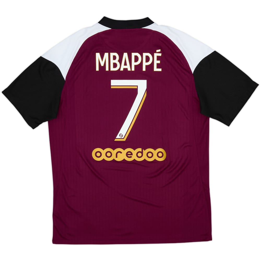 2020-21 Paris Saint-Germain Third Shirt Mbappe #7 - 8/10 - (L)
