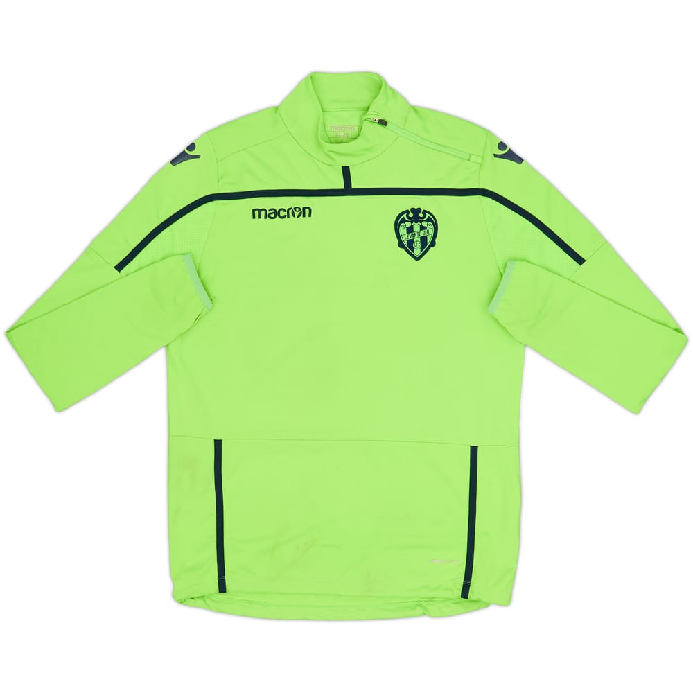 2017-18 Levante Macron 1/4 Zip Drill Top - 7/10 - (XL.Boys)