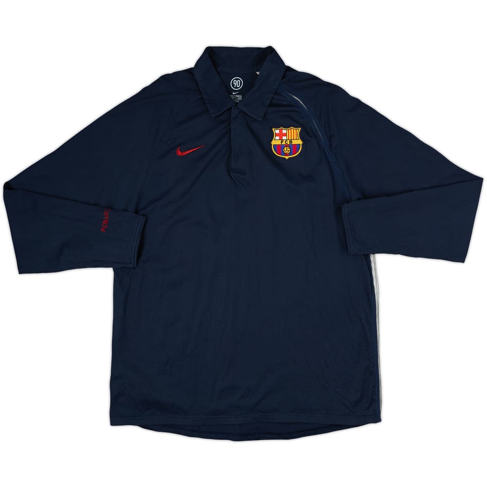 2004-05 Barcelona Nike Polo L/S Shirt - 9/10 - (XL)
