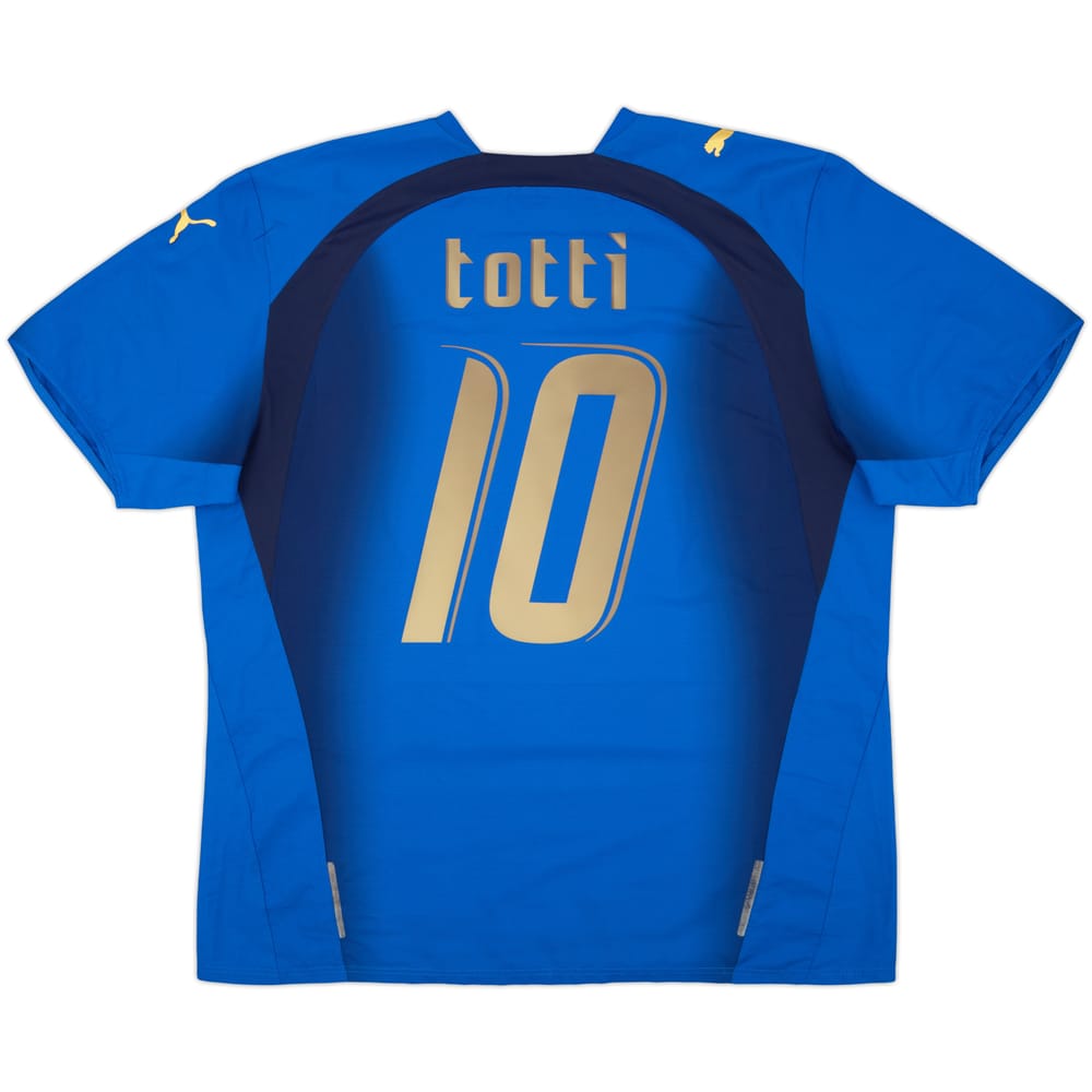2006 Italy Home Shirt Totti #10 - 6/10 - (XL)
