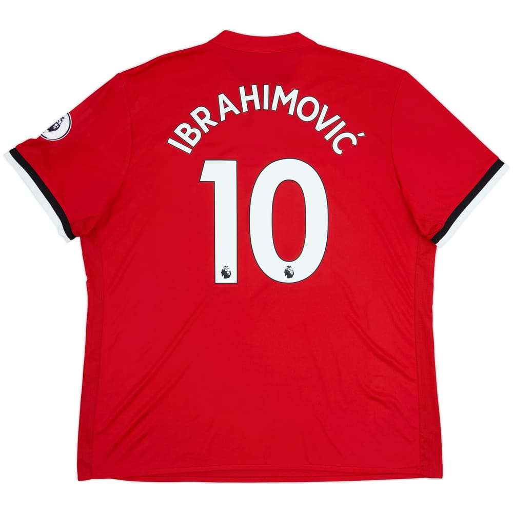 2017-18 Manchester United Home Shirt Ibrahimovic #10 - 9/10 - (XXL)