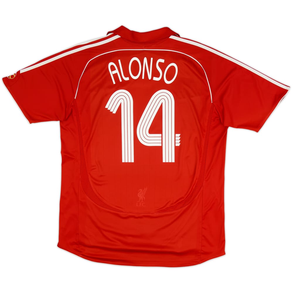 2006-08 Liverpool Home Shirt Alonso #14 - 5/10 - (XL)