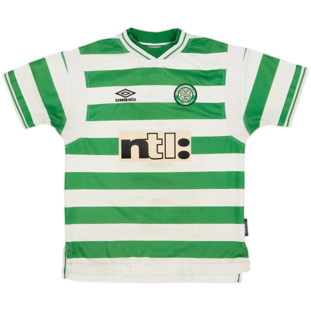 1999-01 Celtic Home Shirt - 4/10 - (L.Boys)
