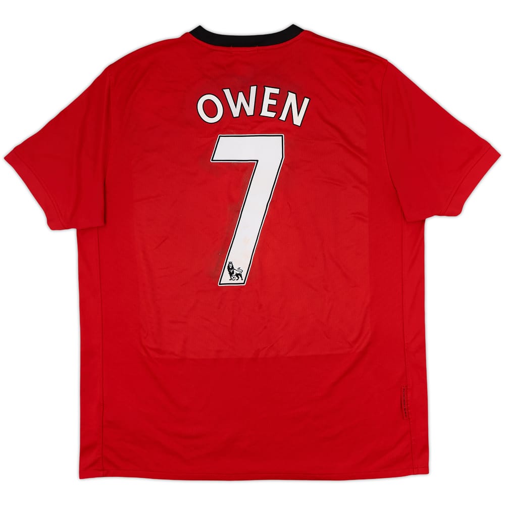 2009-10 Manchester United Home Shirt Owen #7 - 5/10 - (XL)